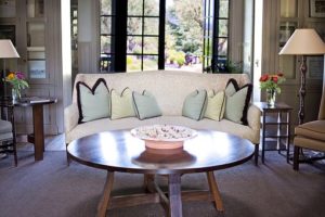 living room center table and couch